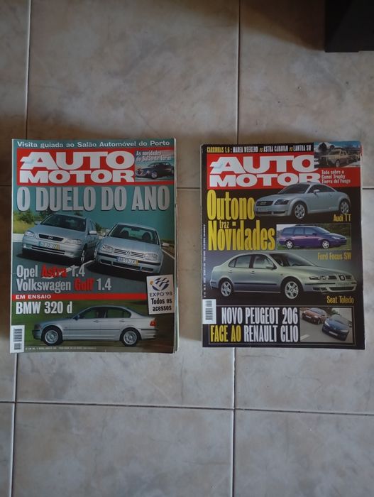 Vendo jornais antigos de automóveis