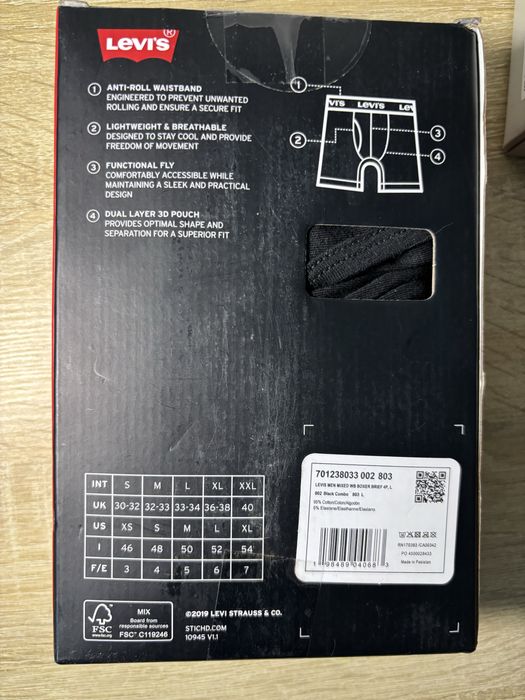 Levi’s чоловічі труси Boxer Briefs 4 pack