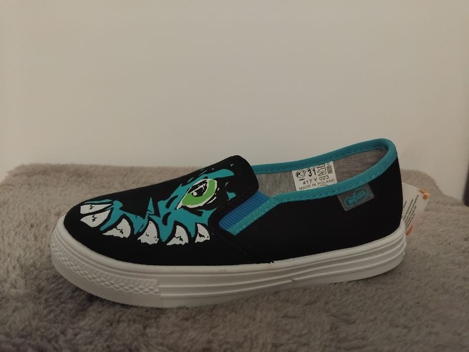 nowe BEFADO 31 krokodyl slip on trampki tenisówki  wsuwane chłopięce
