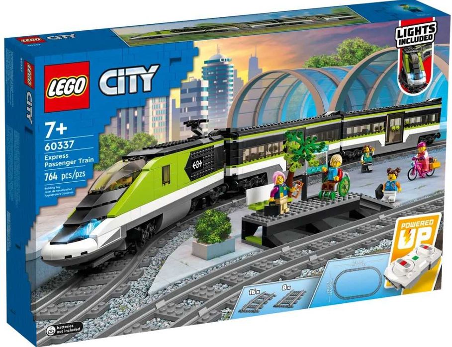 2w1 LEGO City 60337 POCIĄG PASAŻERSKI + LEGO Dworzec 60335 na Prezent