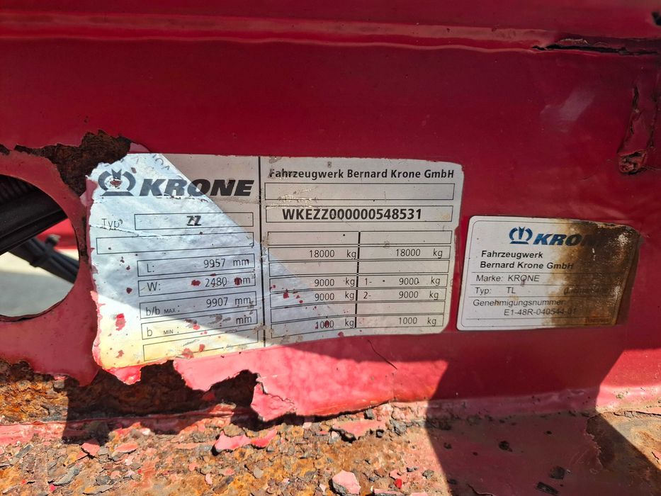 Separator do płuczki plus przyczepa Krone