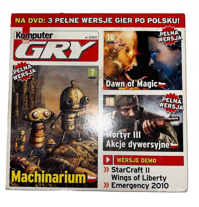 Machinarium PL + Dawn Of Magic PL + Mortyr III PL