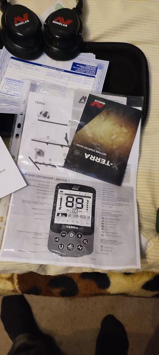 Комплект.Металлоискатель X Tera pro + наушники и катушка снайперка