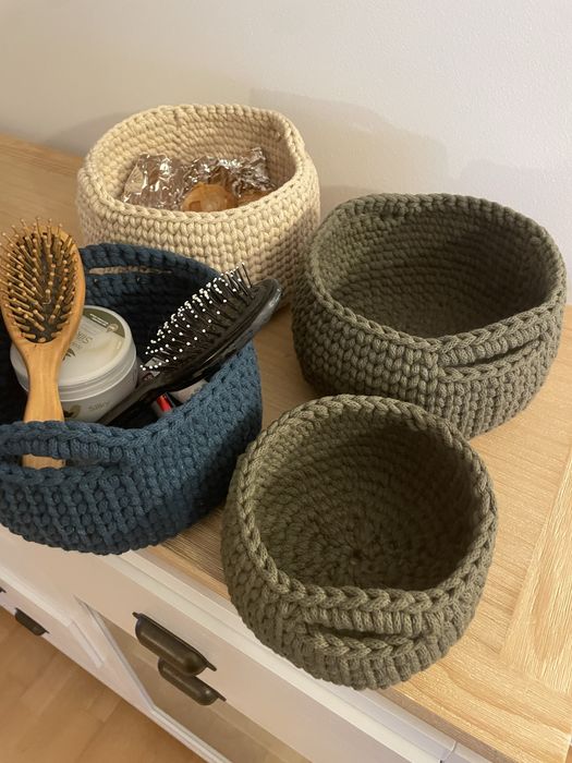 Cestos em croche