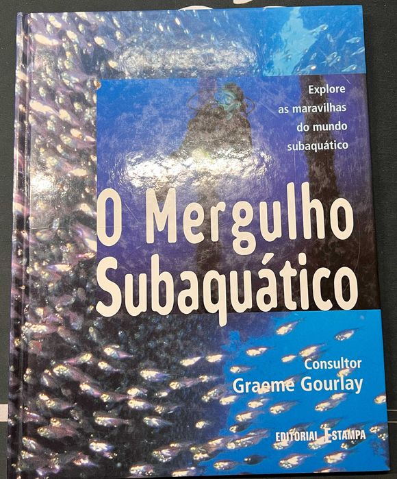 Coleção de 6 livros e manuais PADI de Mergulho – Open Water, Nitrox, Adventures, Search & Recovery + Guias