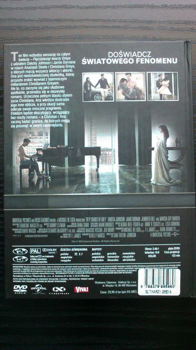 50 twarzy Greya Film DVD książka