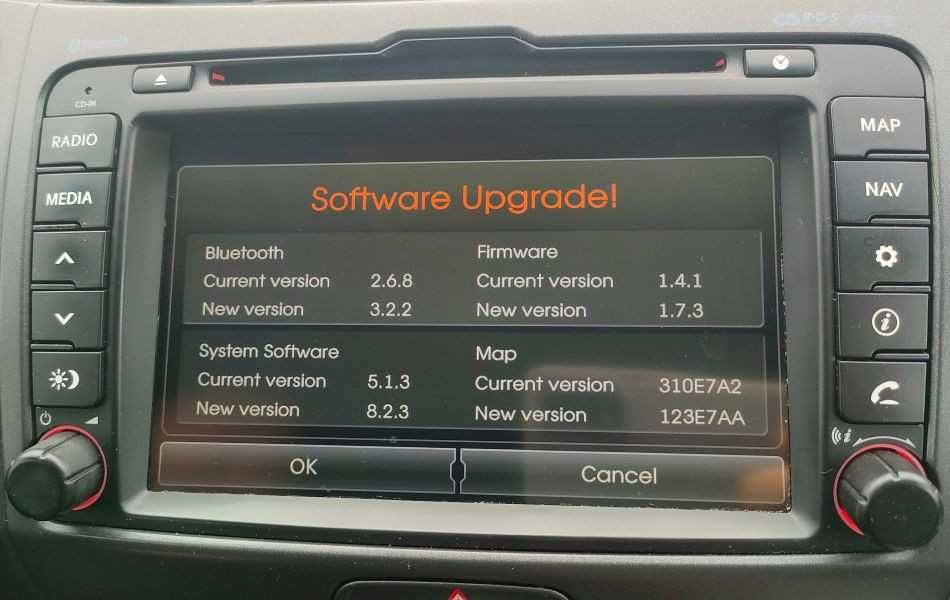 Hyundai KIA mapa Europy Polski język Menu Polski Lektor USB SD 2025