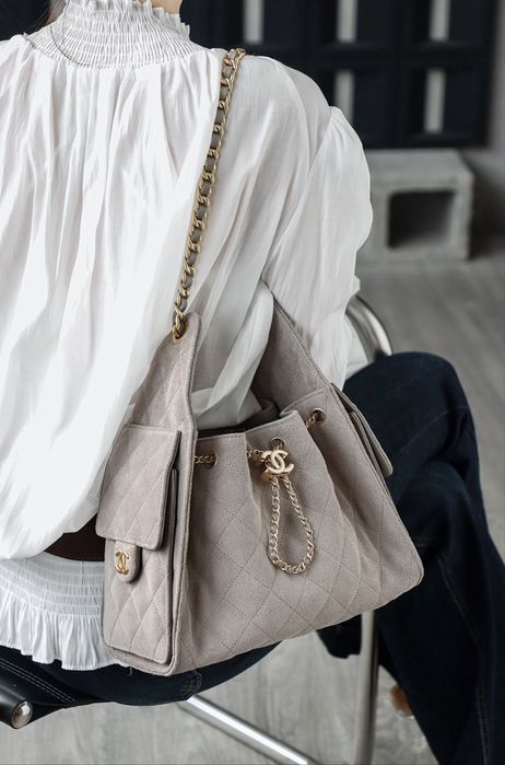 Шкіряна сумка Chanel 25 hobo bag оригінальна якість