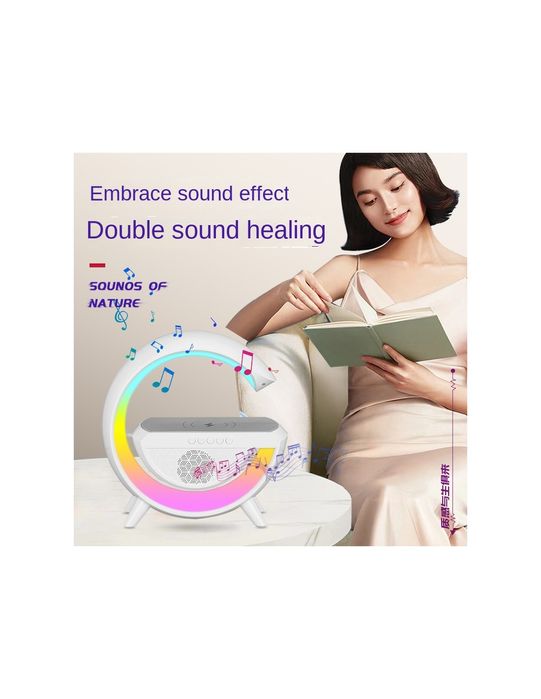 Candeeiro LED com Carregamento Wireless e Coluna Bluetooth BT-2301