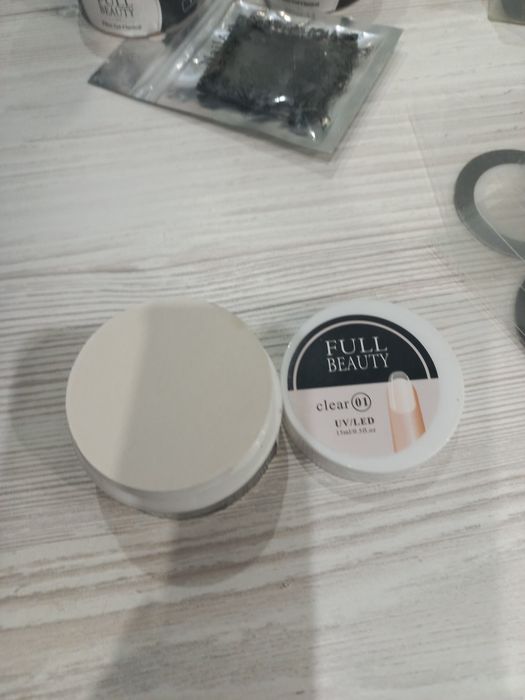 Набор для наращивания ногтей гели , ленты фольга