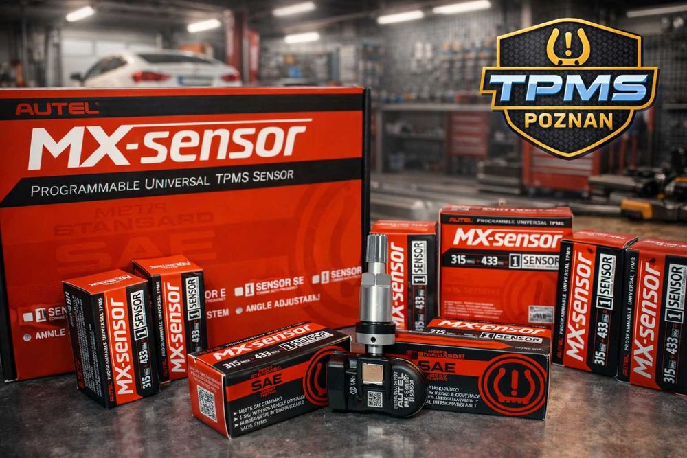 Czujniki ciśnienia w oponach do wszystkich samochodów. (TPMS) Autel MX