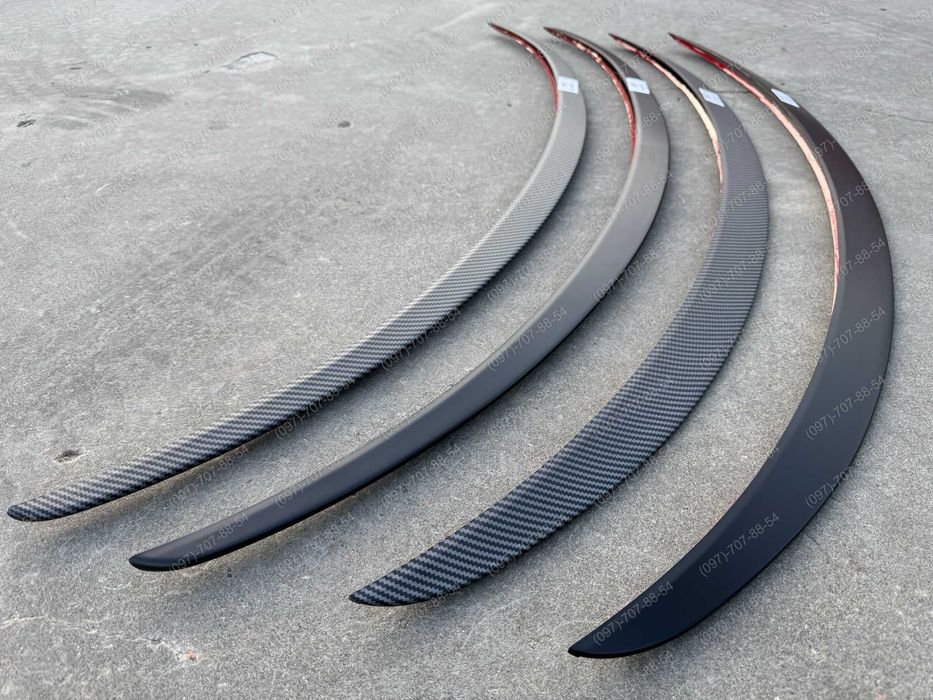 Спойлер (чорний мат; карбон) Tesla Model 3, Model Y