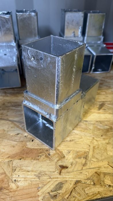 Ocynk łącznik do budowy garazu altany wiaty kontenera 80x80x2