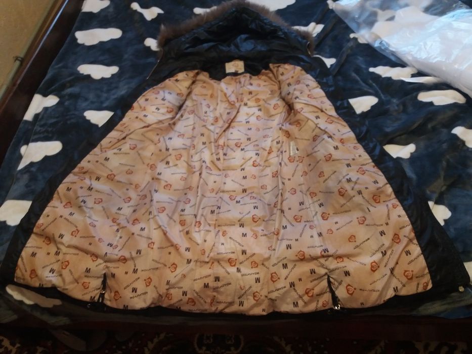 Пуховик с чернобуркой