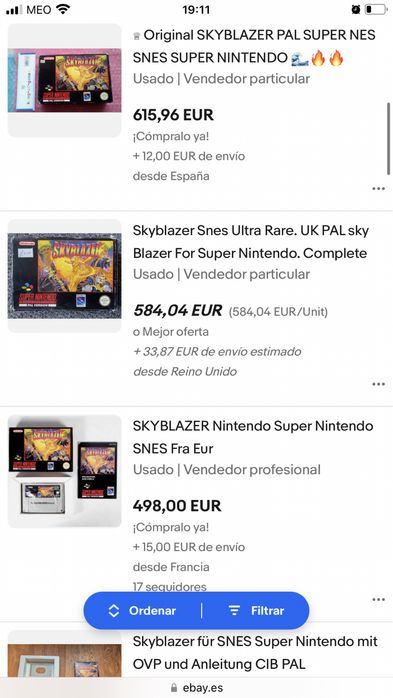 Skyblazer Snes (super nintendo)