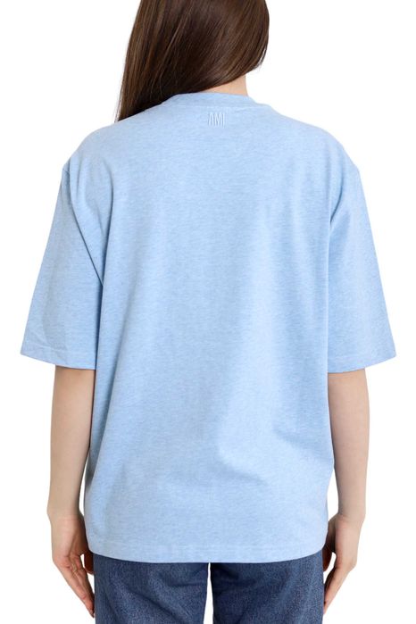 Футболка AMI Paris Exclusive Ami De Coeur T-Shirt Light Blue