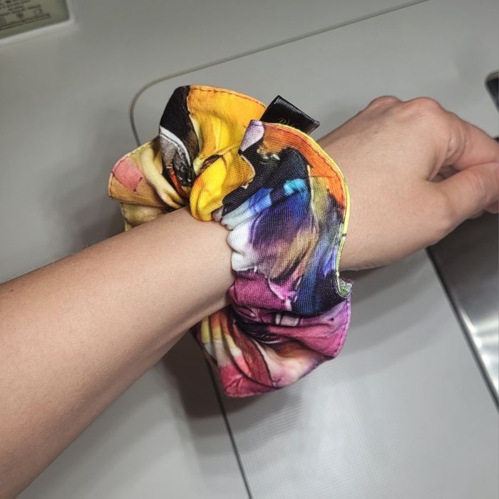 Frotka, gumka, scrunchy, handmade, zestaw 2 szt