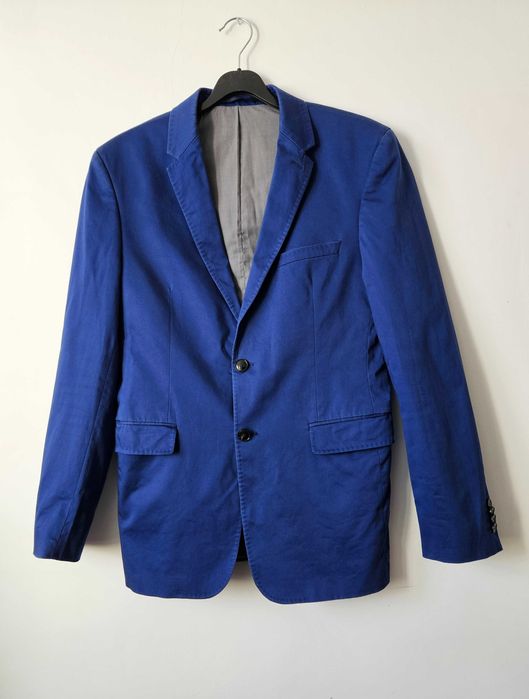 Chabrowy granatowy garnitur BYTOM