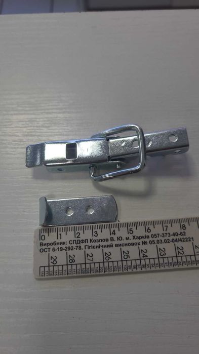 Защіпка з оцинкованої/нерж. сталі (засувка,защелка,затискач) 0/40,1/60