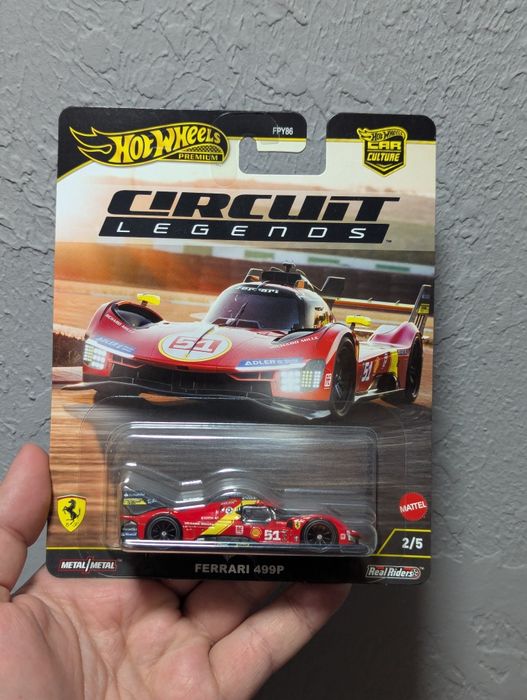 Машинка Premium Hot Wheels Ferrari 499P Circuit Legends 1:64 JBK49