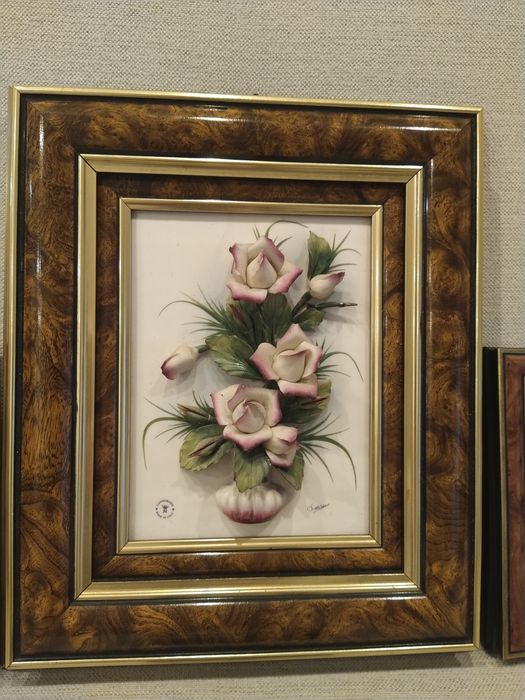 Conjunto de 4 quadros Capodimonte made in Italy