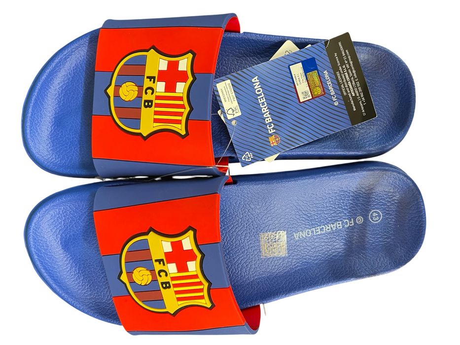 Klapki FC Barcelona, rozm. 43, nowe