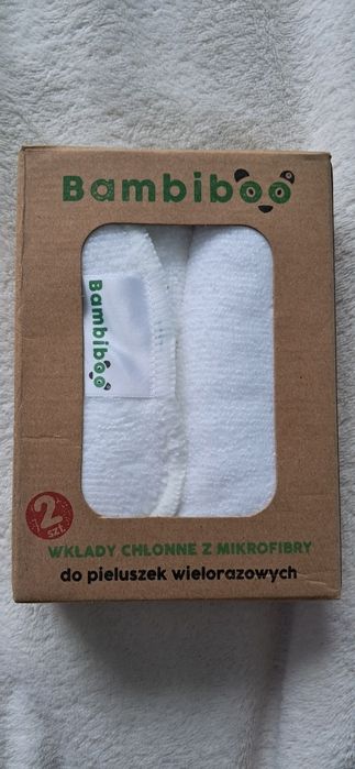 Bambiboo nowe wkłady do wielorazowych pieluch.