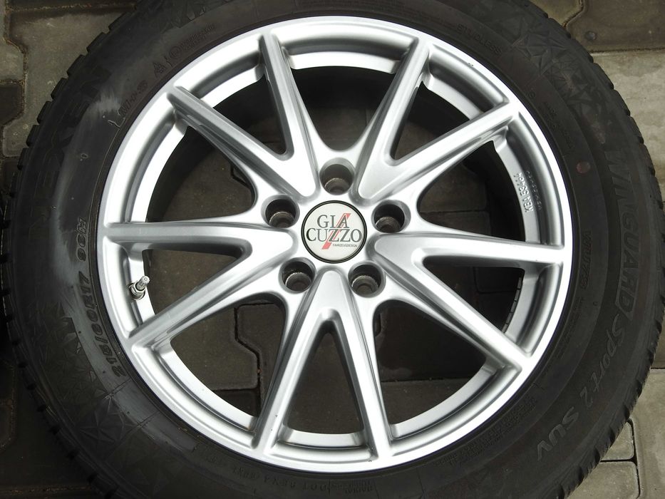 4x Alufelgi 5x114,3 17'' 7J ET35 RONAL 21r NISSAN RENAULT +TPMS DEMO