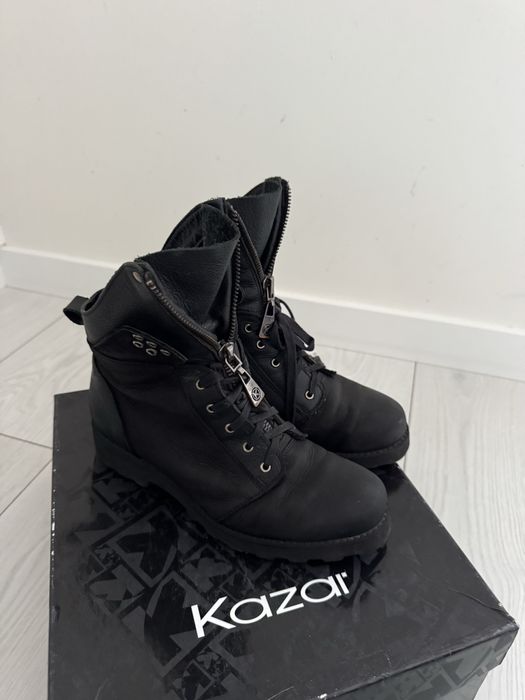 Kazar botki 100% skóra naturalna buty trzewiki skórzane