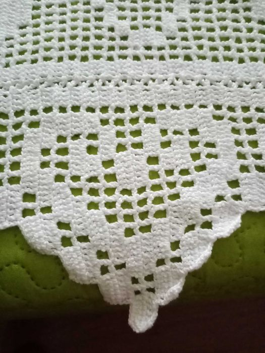 Colcha em crochet feita à mão de casal