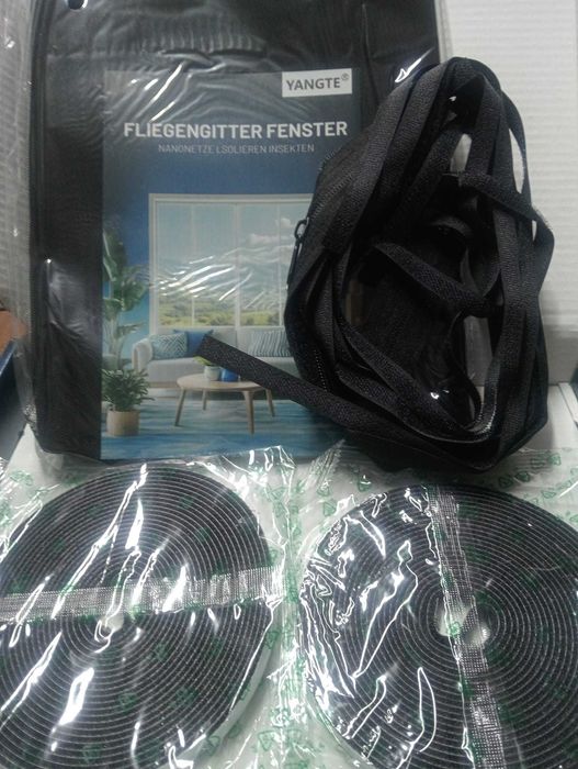 Pack 2 Redes Mosquiteiras Yangte 130x150cm – Pretas – NOVAS