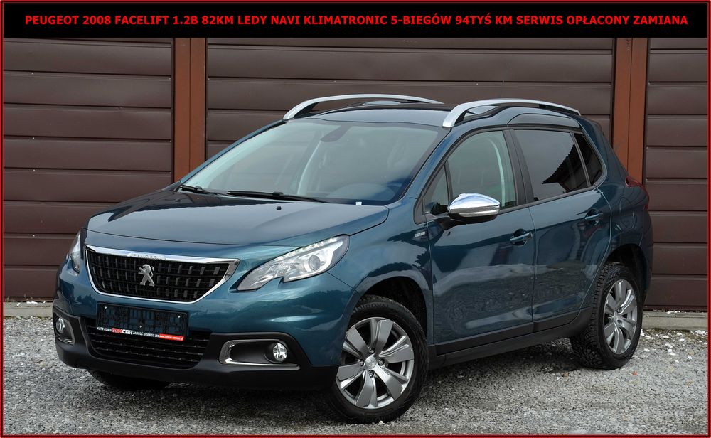 Peugeot 2008 Lift 1.2B 82KM Ledy Navi Klimatronic 5-Biegów Serwis Opłacony Zamiana