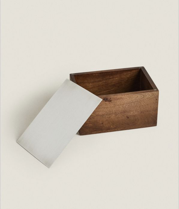 Caixa Madeira Metal Zara Home NOVO