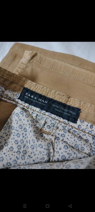 Calças castanhas Zara Man