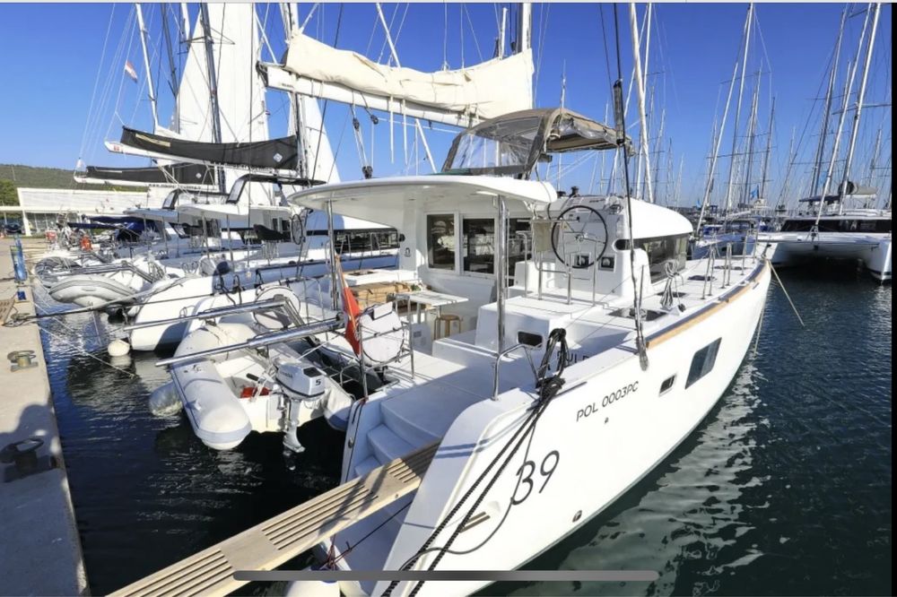 Katamaran żaglowy Lagoon 39 2014r  23% VAT polska bandera