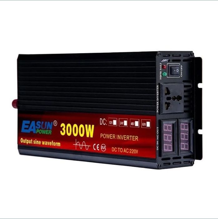Інвертор 3000 w 12v-220 v чиста синусоїда Powland Easun для котла