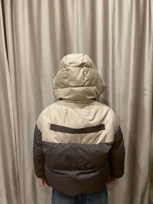 Зимова куртка дитяча, бежево-коричнева,140-146