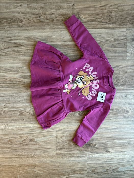 Bluza / sukienka bawełniana z aplikacją Sky rozm. 104 firmy Sinsay