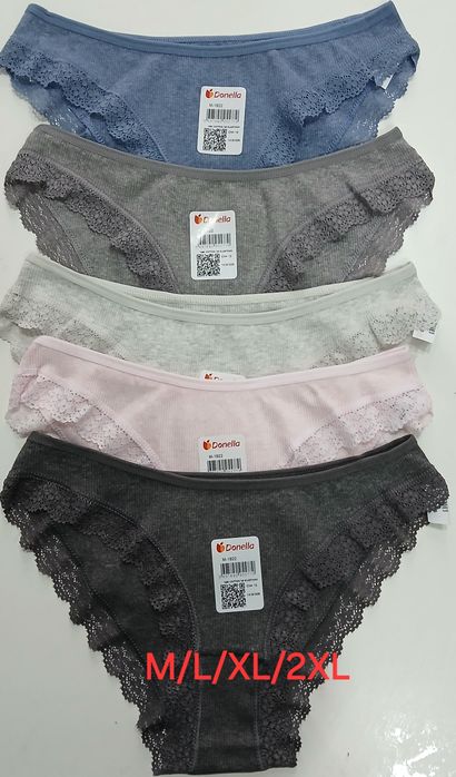 Трусики женские M/L/XL 2XL Слипы/ажур/рубчик Donella Туреччина