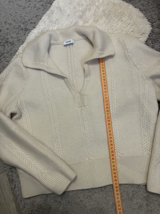 Светр, кофта молочного кольору з вовни Reiss