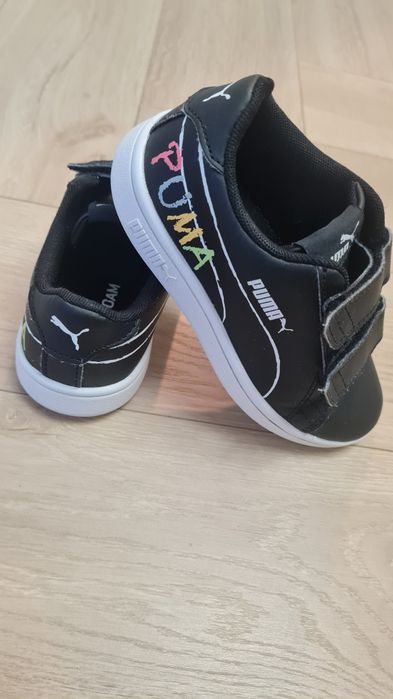 Czarne Adidasy PUMA, romiar 28, na rzepy, oryginalne