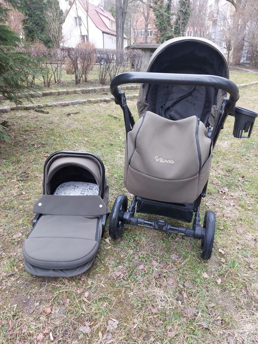 Wózek Miu Kids Lluvia 2w1 zielony + gratis spacerówka Kindercraft Tik