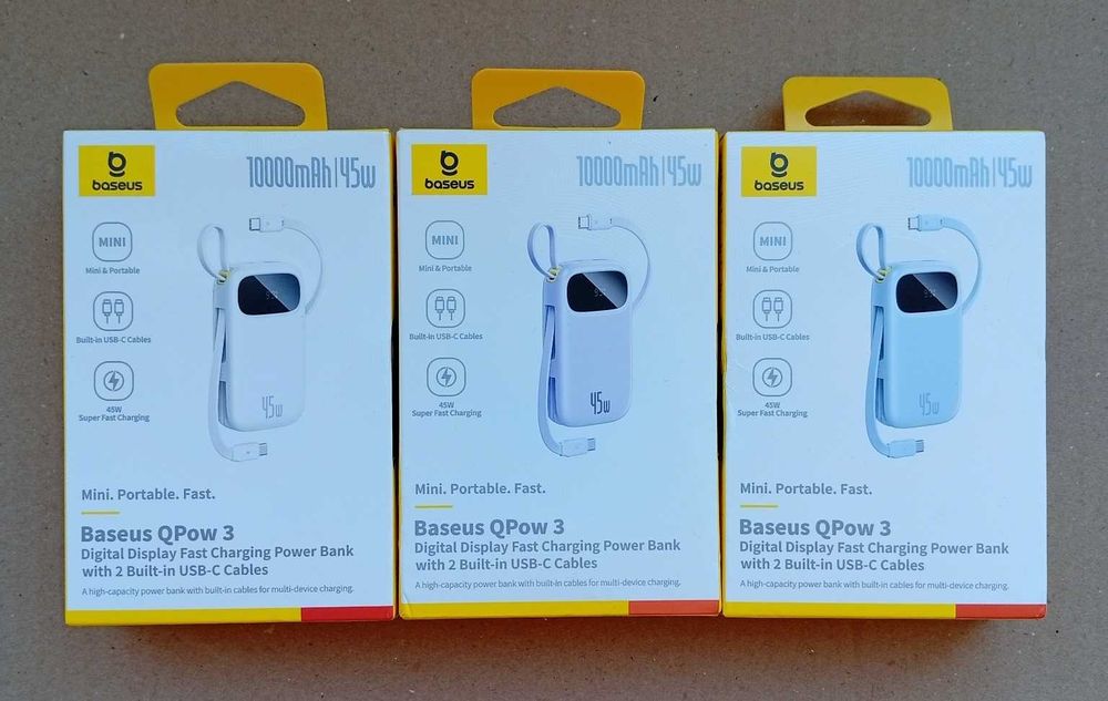 Power Bank Повербанк Baseus Mini Qpow 3 45W 10000mAh Power Bank USB-C