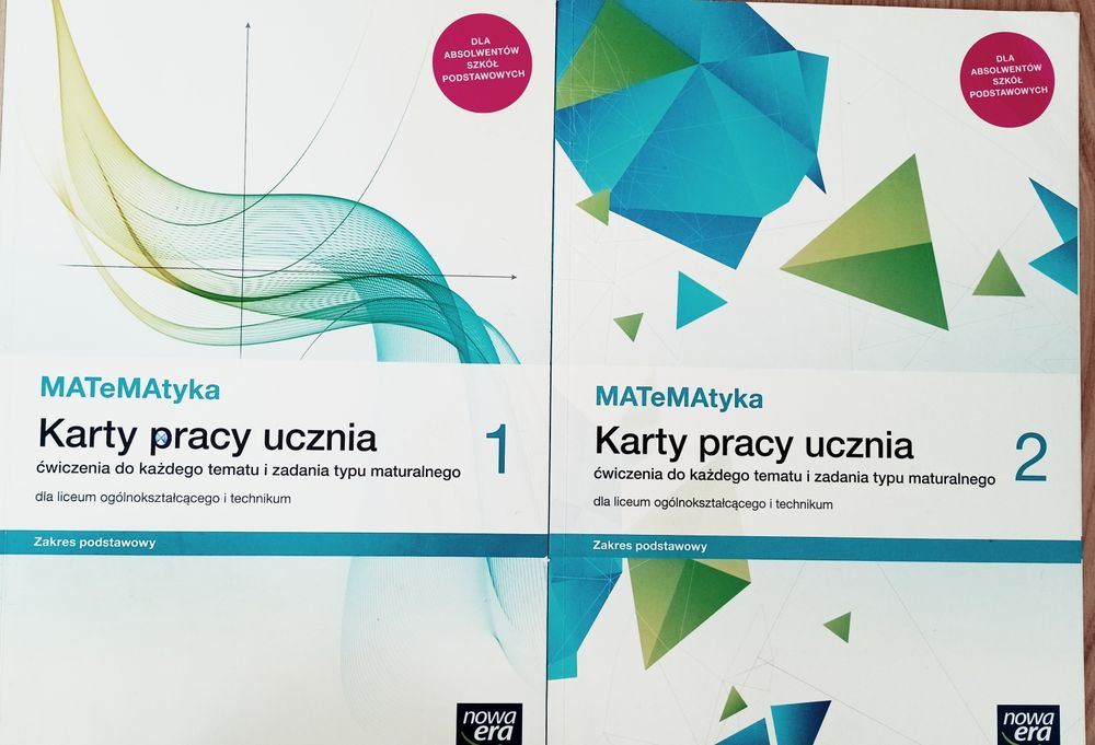 Karty pracy ucznia z matematyki, zakres podstawowy, część 1 i 2, Nowa