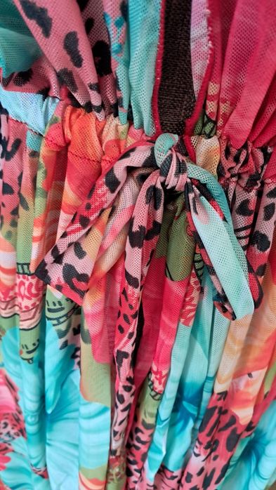Kimono pareo plażowe maxi nowe