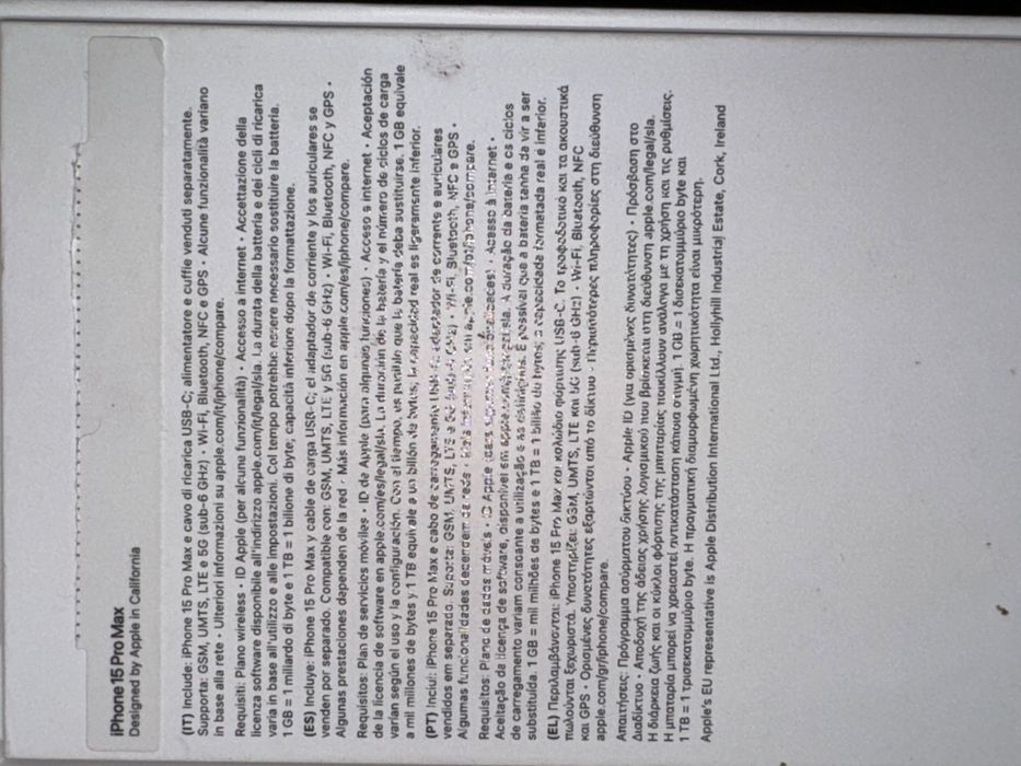 iPhone 15 Pro Max 256GB - Preto Titânio - Como Novo