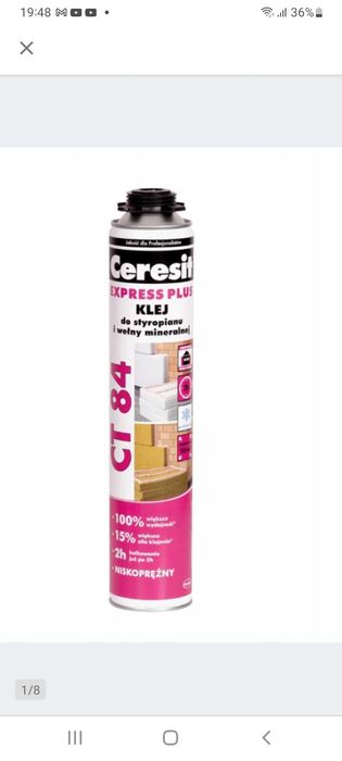 Klej do styropianu i wełny mineralnej