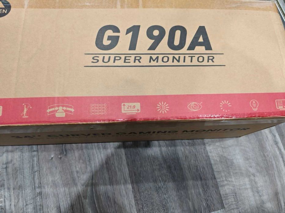 Монітор G190A Gurved gaming 34 дюйми 4к 100 Hz 1800R