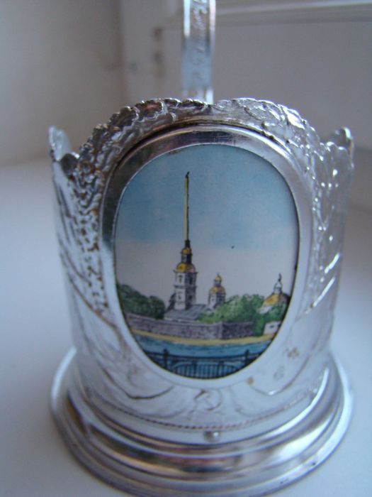 Подстаканник Ленэмальер, Петропавловская крепость, Аврора из СССР.