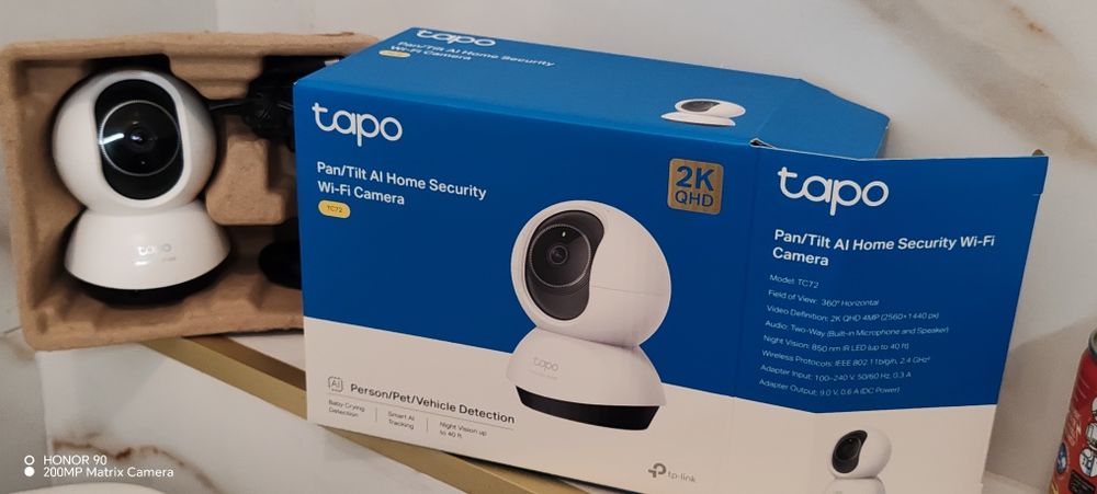 Câmara Wi-Fi TP-Link Tapo TC72 2K QHD